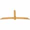 Ekena Millwork Bellingham Rough Sawn Timber Gable Bracket, Western Red Cedar, 96"W x 44"H x 2"D x 6"F, 11/12 Pitch GBW096X44X0206BEL00RWR - alternate 3